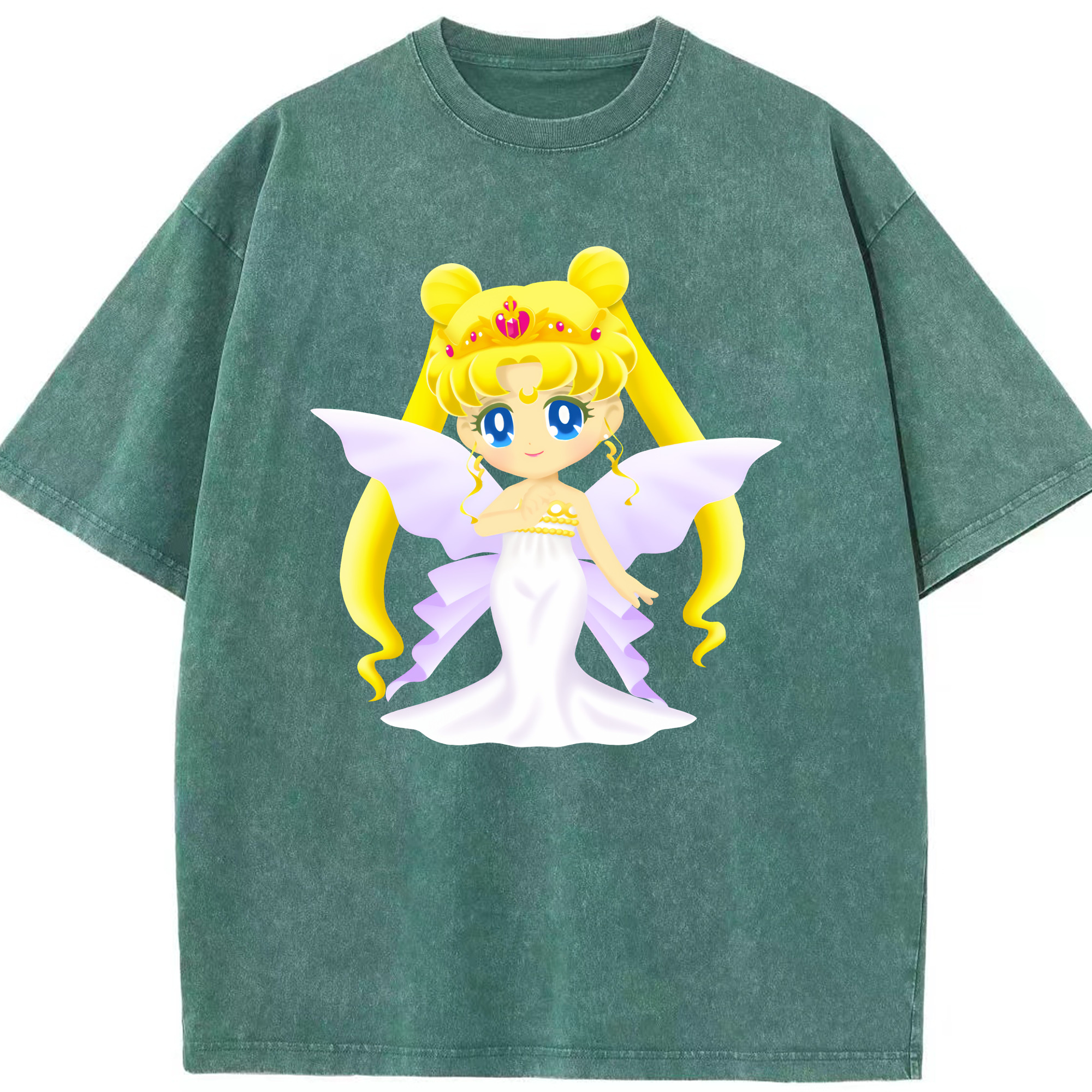 （画像用） 美少女戦士セーラームーン 愛野 美奈子 あいの みなこ Sailor Moon Aino Minako 綿100% ヴィンテージ風 半袖Tシャツ（フロントプリント）